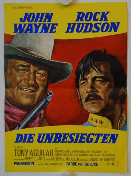 The Undefeated original release small german movie poster